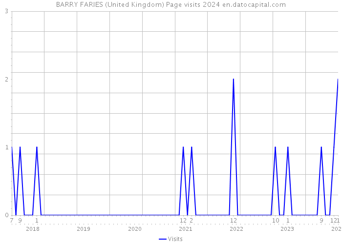 BARRY FARIES (United Kingdom) Page visits 2024 