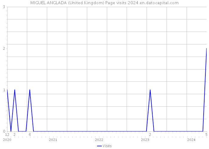 MIGUEL ANGLADA (United Kingdom) Page visits 2024 