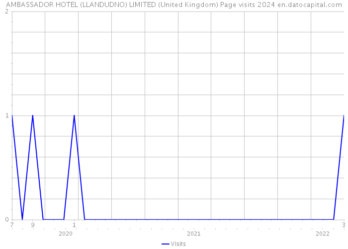 AMBASSADOR HOTEL (LLANDUDNO) LIMITED (United Kingdom) Page visits 2024 