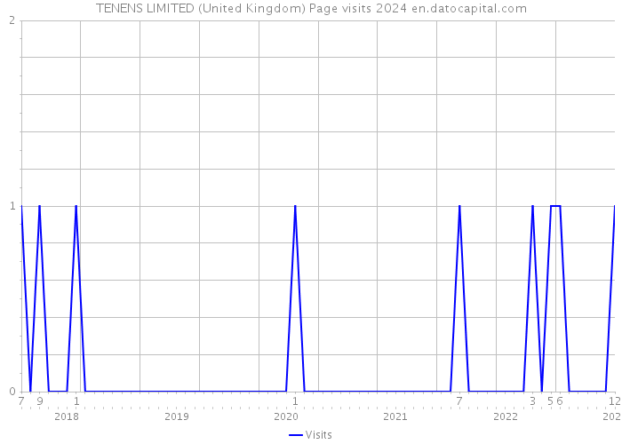 TENENS LIMITED (United Kingdom) Page visits 2024 