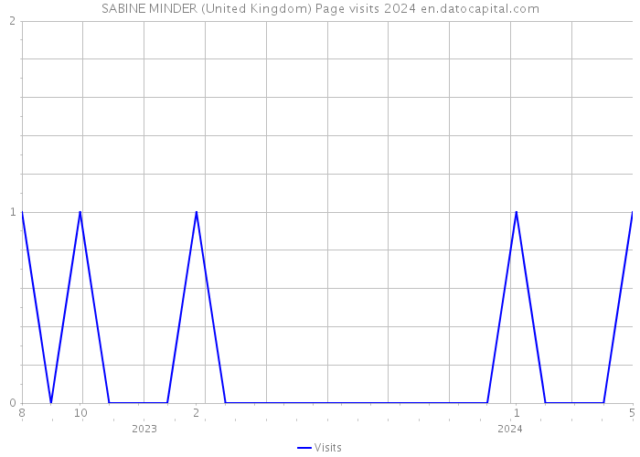 SABINE MINDER (United Kingdom) Page visits 2024 