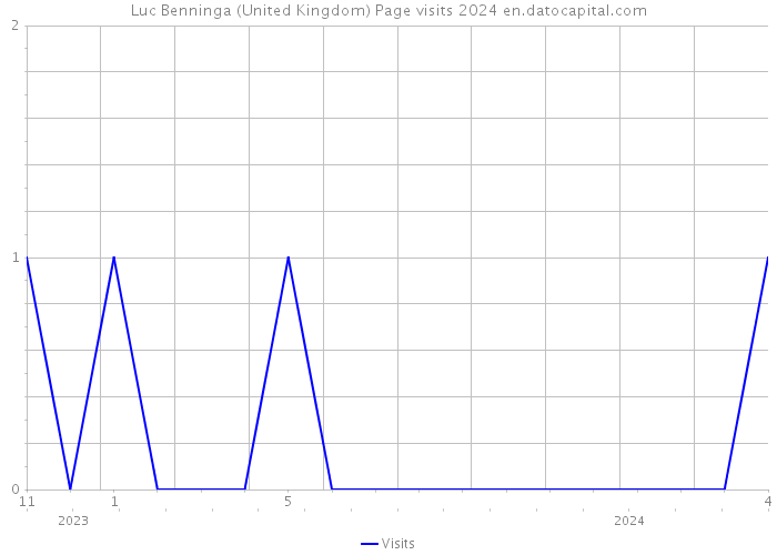 Luc Benninga (United Kingdom) Page visits 2024 