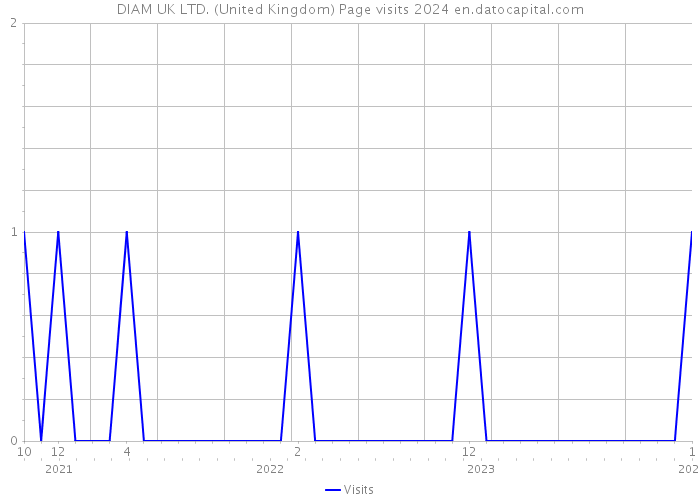 DIAM UK LTD. (United Kingdom) Page visits 2024 