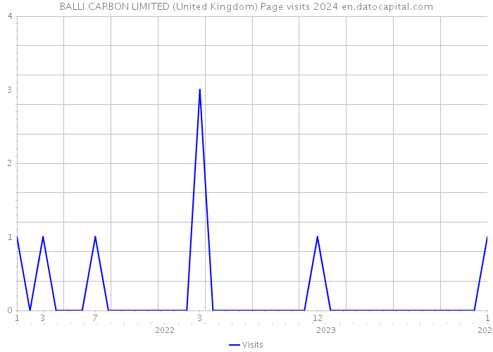 BALLI CARBON LIMITED (United Kingdom) Page visits 2024 