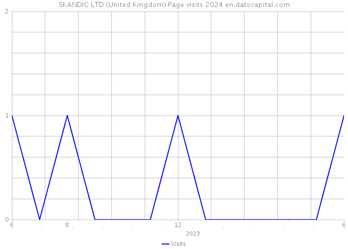 SKANDIC LTD (United Kingdom) Page visits 2024 