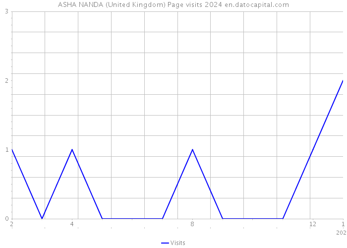 ASHA NANDA (United Kingdom) Page visits 2024 