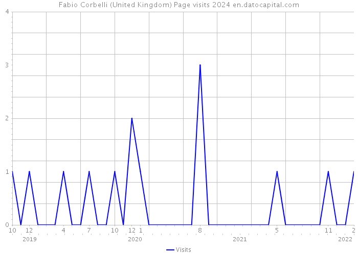 Fabio Corbelli (United Kingdom) Page visits 2024 