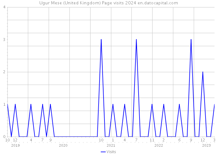 Ugur Mese (United Kingdom) Page visits 2024 