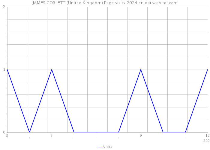 JAMES CORLETT (United Kingdom) Page visits 2024 