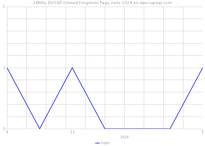 KEMAL DUYAR (United Kingdom) Page visits 2024 