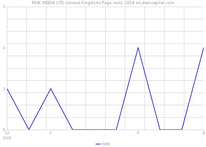 PINK MEDIA LTD (United Kingdom) Page visits 2024 