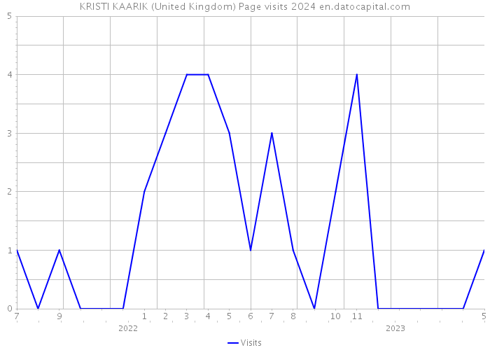 KRISTI KAARIK (United Kingdom) Page visits 2024 
