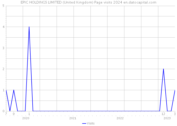 EPIC HOLDINGS LIMITED (United Kingdom) Page visits 2024 