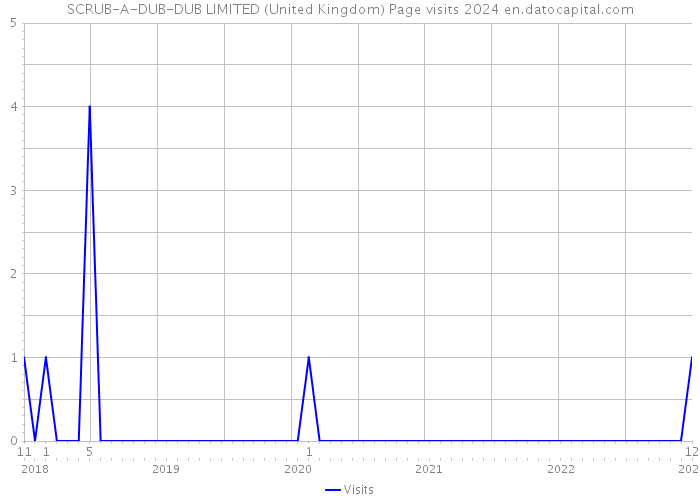 SCRUB-A-DUB-DUB LIMITED (United Kingdom) Page visits 2024 