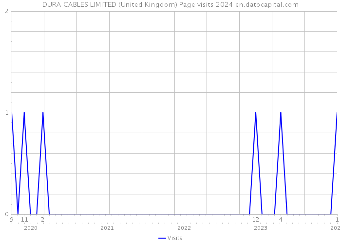DURA CABLES LIMITED (United Kingdom) Page visits 2024 