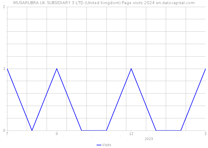 MUSARUBRA UK SUBSIDIARY 3 LTD (United Kingdom) Page visits 2024 