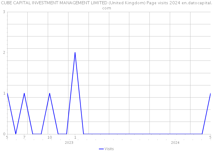 CUBE CAPITAL INVESTMENT MANAGEMENT LIMITED (United Kingdom) Page visits 2024 