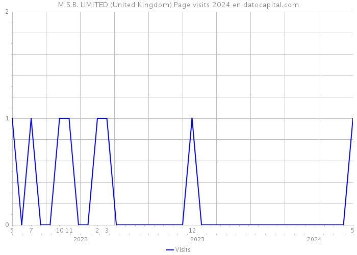 M.S.B. LIMITED (United Kingdom) Page visits 2024 