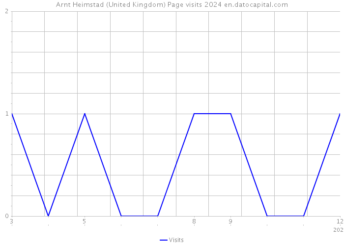 Arnt Heimstad (United Kingdom) Page visits 2024 