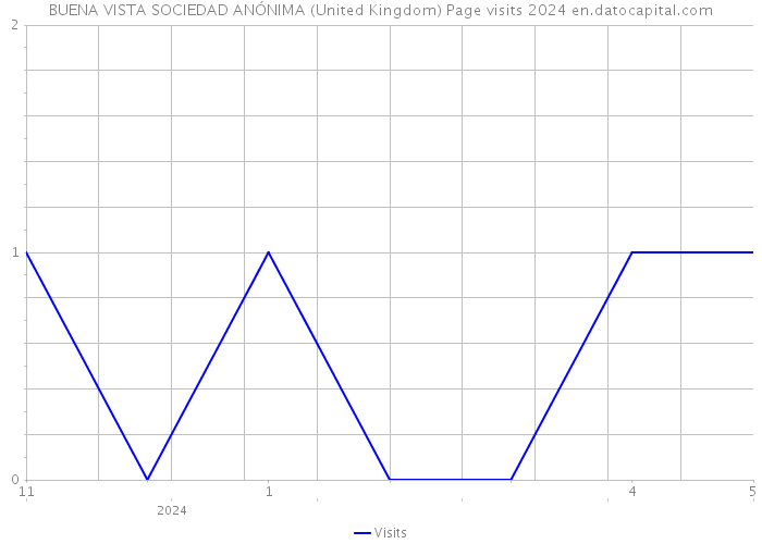 BUENA VISTA SOCIEDAD ANÓNIMA (United Kingdom) Page visits 2024 
