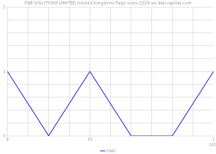 P&B SOLUTIONS LIMITED (United Kingdom) Page visits 2024 