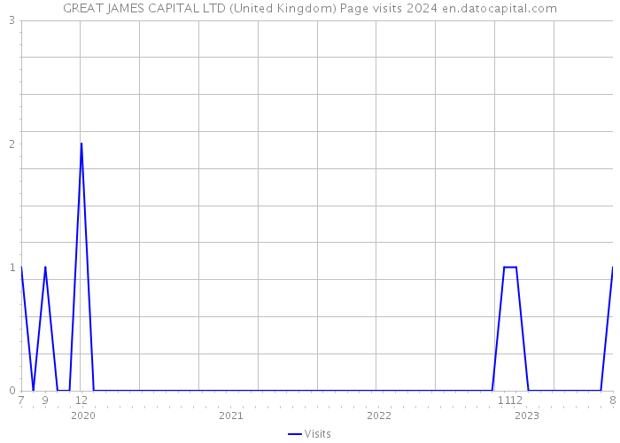 GREAT JAMES CAPITAL LTD (United Kingdom) Page visits 2024 
