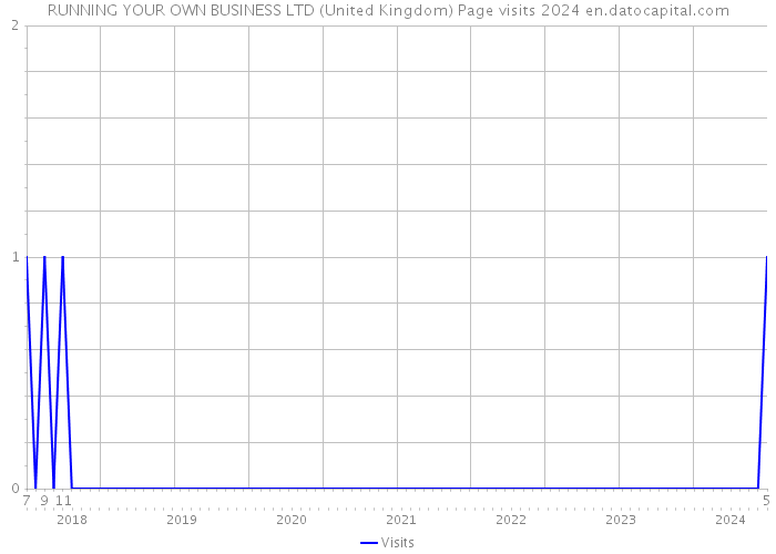 RUNNING YOUR OWN BUSINESS LTD (United Kingdom) Page visits 2024 