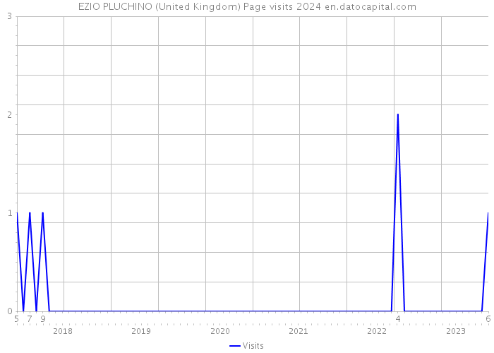EZIO PLUCHINO (United Kingdom) Page visits 2024 