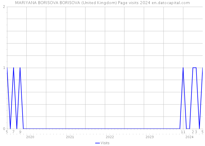 MARIYANA BORISOVA BORISOVA (United Kingdom) Page visits 2024 