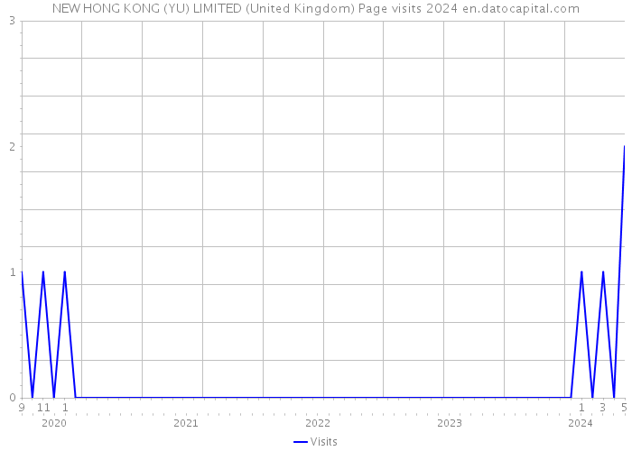 NEW HONG KONG (YU) LIMITED (United Kingdom) Page visits 2024 