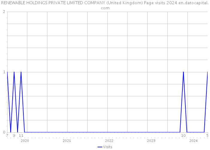 RENEWABLE HOLDINGS PRIVATE LIMITED COMPANY (United Kingdom) Page visits 2024 
