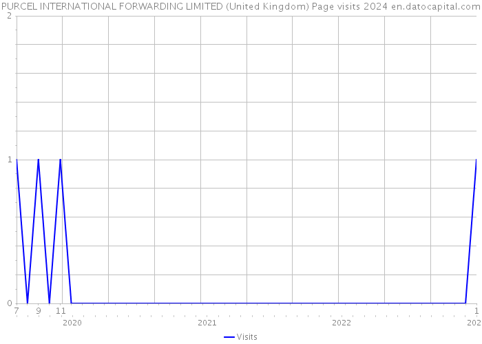 PURCEL INTERNATIONAL FORWARDING LIMITED (United Kingdom) Page visits 2024 
