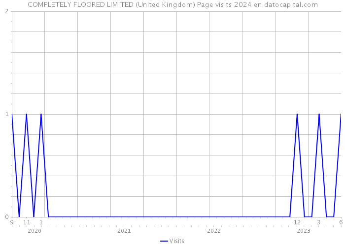 COMPLETELY FLOORED LIMITED (United Kingdom) Page visits 2024 