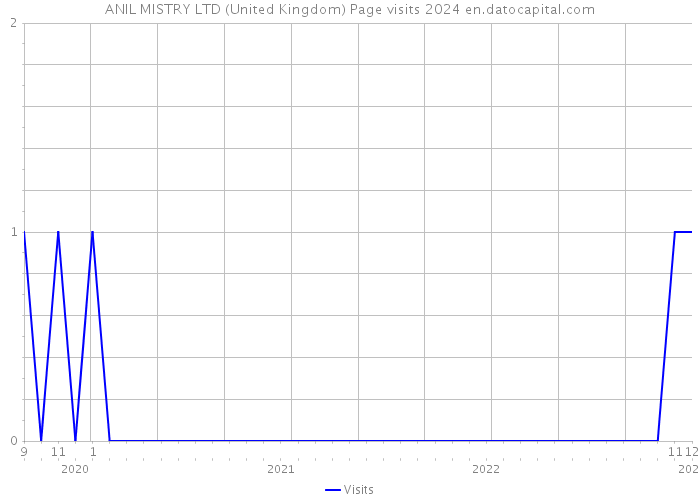 ANIL MISTRY LTD (United Kingdom) Page visits 2024 