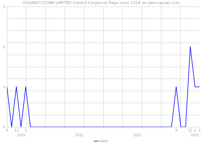 CRAWLEY DOWN LIMITED (United Kingdom) Page visits 2024 