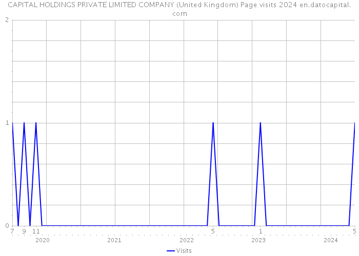 CAPITAL HOLDINGS PRIVATE LIMITED COMPANY (United Kingdom) Page visits 2024 