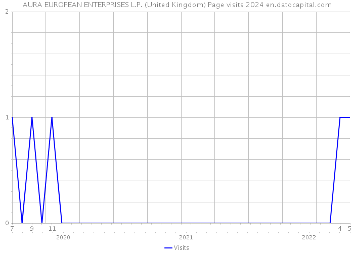 AURA EUROPEAN ENTERPRISES L.P. (United Kingdom) Page visits 2024 