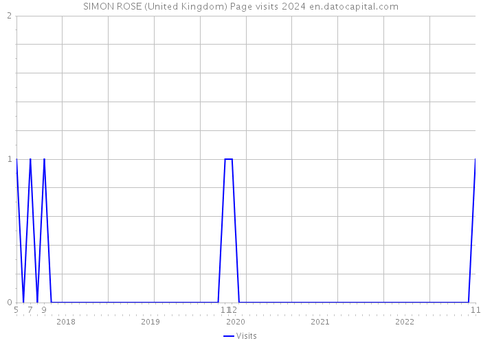 SIMON ROSE (United Kingdom) Page visits 2024 