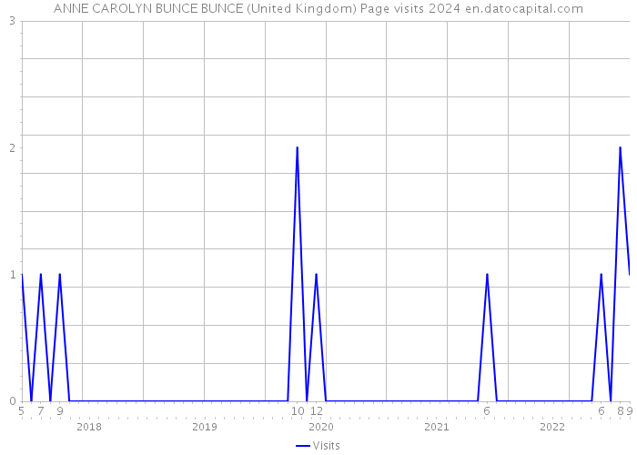 ANNE CAROLYN BUNCE BUNCE (United Kingdom) Page visits 2024 
