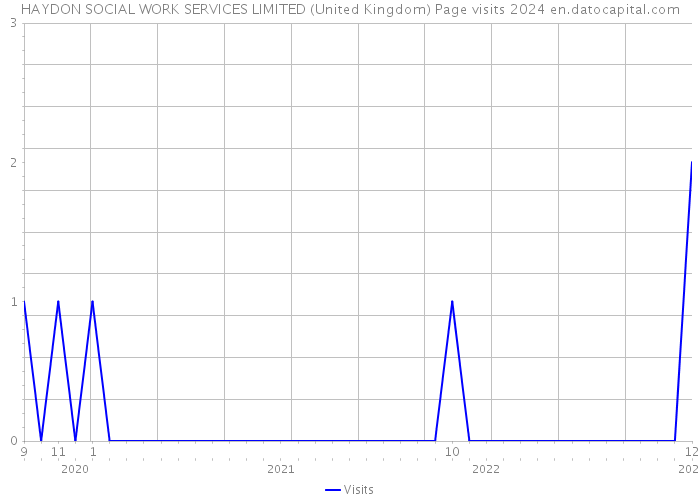 HAYDON SOCIAL WORK SERVICES LIMITED (United Kingdom) Page visits 2024 