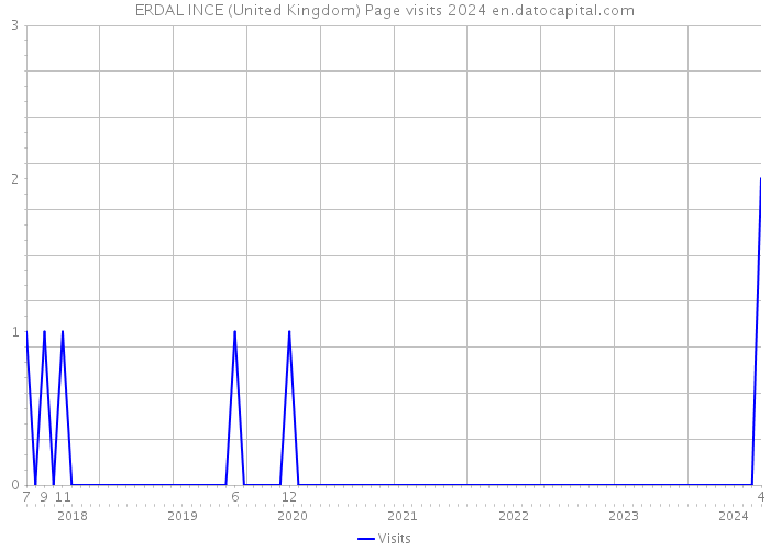 ERDAL INCE (United Kingdom) Page visits 2024 