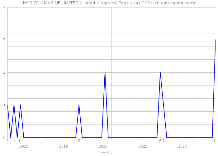 HORIZON MARINE LIMITED (United Kingdom) Page visits 2024 