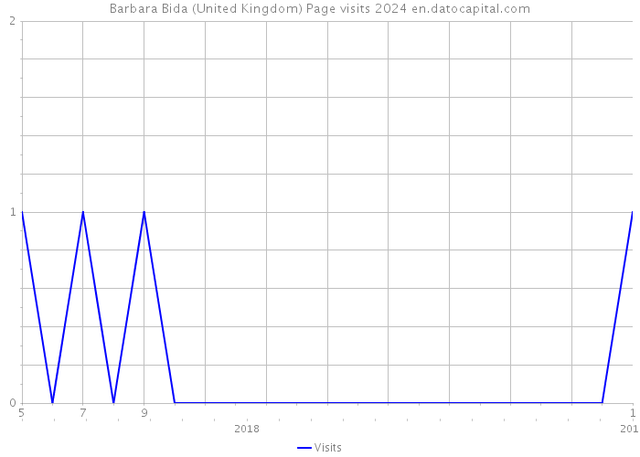 Barbara Bida (United Kingdom) Page visits 2024 