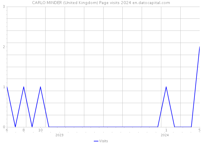 CARLO MINDER (United Kingdom) Page visits 2024 