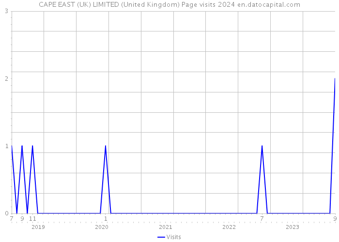 CAPE EAST (UK) LIMITED (United Kingdom) Page visits 2024 