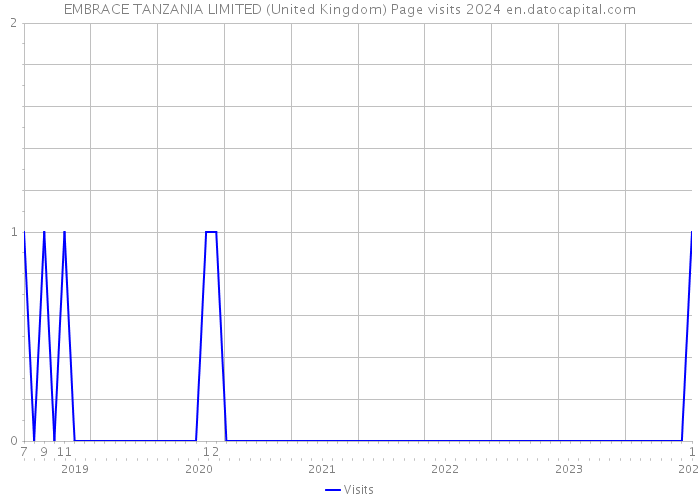 EMBRACE TANZANIA LIMITED (United Kingdom) Page visits 2024 