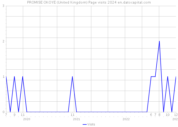 PROMISE OKOYE (United Kingdom) Page visits 2024 