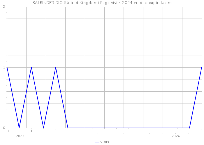 BALBINDER DIO (United Kingdom) Page visits 2024 