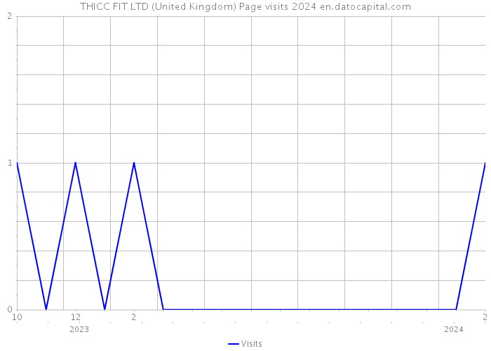 THICC FIT LTD (United Kingdom) Page visits 2024 