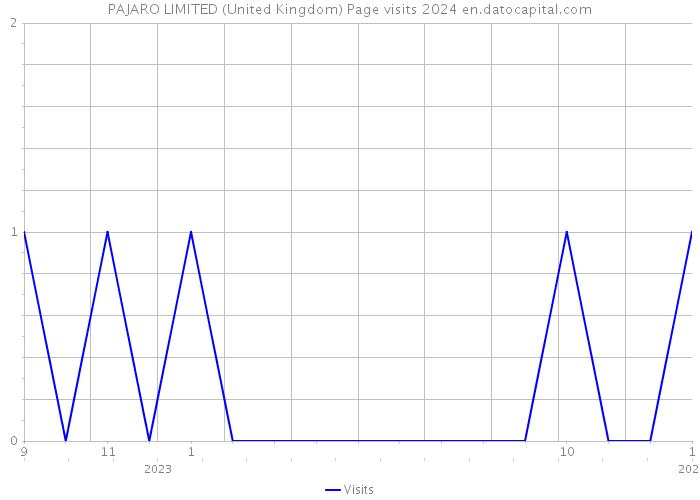 PAJARO LIMITED (United Kingdom) Page visits 2024 